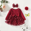 Baby Girls' Mesh Butterfly Princess Dress | Long-Sleeve A-Line Dress | 0–24M | Braviixx