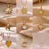Flower Pendant Necklace with Sparkling Accents | Braviixx