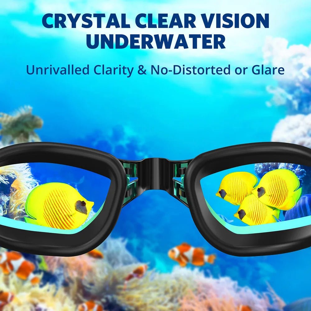 JoyMaySun Professional Swimming Goggles | 99% Anti-Fog · 100% UV · No-Leak | 10 Colours | Braviixx