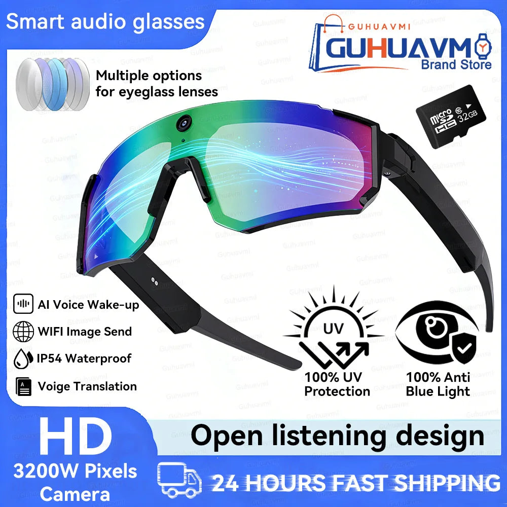Camera Smart Glasses with Bluetooth Audio | Braviixx