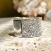 Wide Geometric Silver-Plated Ring | Braviixx