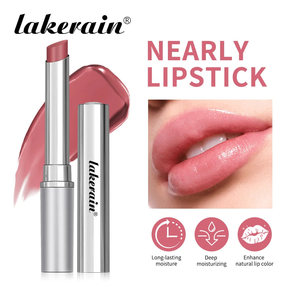 Lakerain Nearly Lipstick | Tinted Lip Balm Stick · Deep Moisturising · Natural Lip Colour | Braviixx