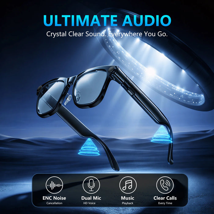 AI Smart Glasses | 4K Camera Bluetooth Calls & Voice Translation | Braviixx