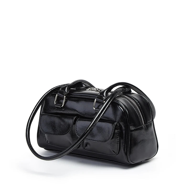 Women's Bowling Shoulder Bag | Twin Front Pockets | Braviixx