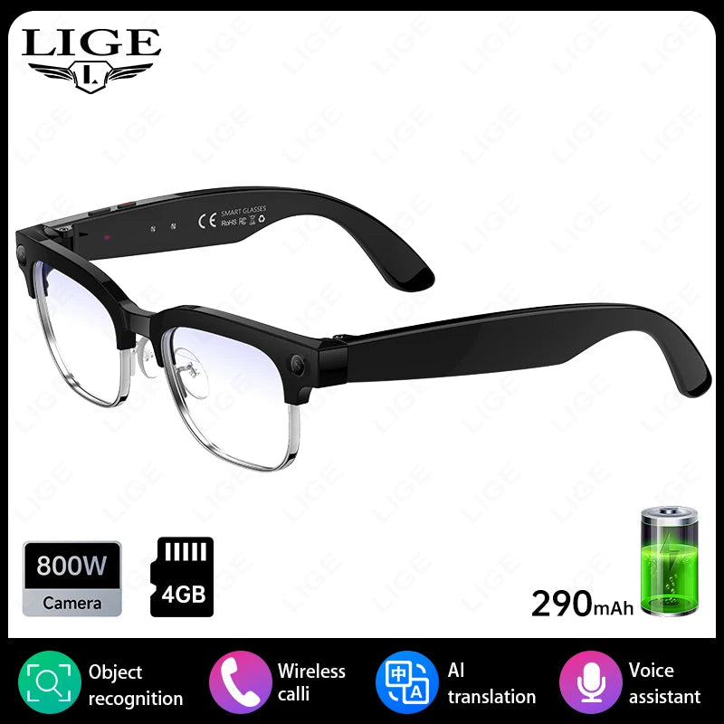 AI Color-Changing Camera Smart Glasses with Bluetooth Calling | Braviixx