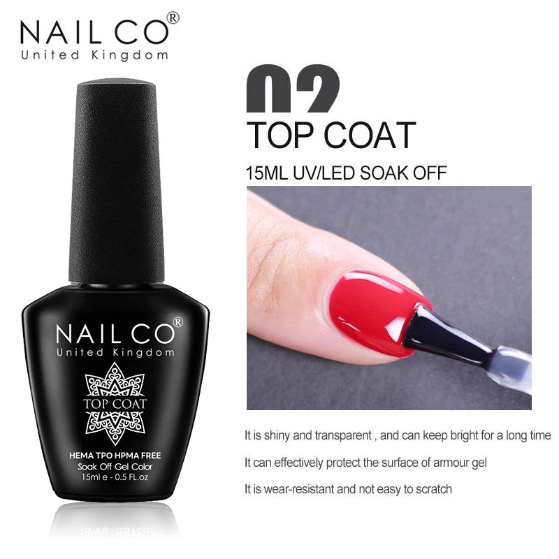 15ml UV/LED Gel Nail Polish | 132 Shade & Finish Options | Braviixx