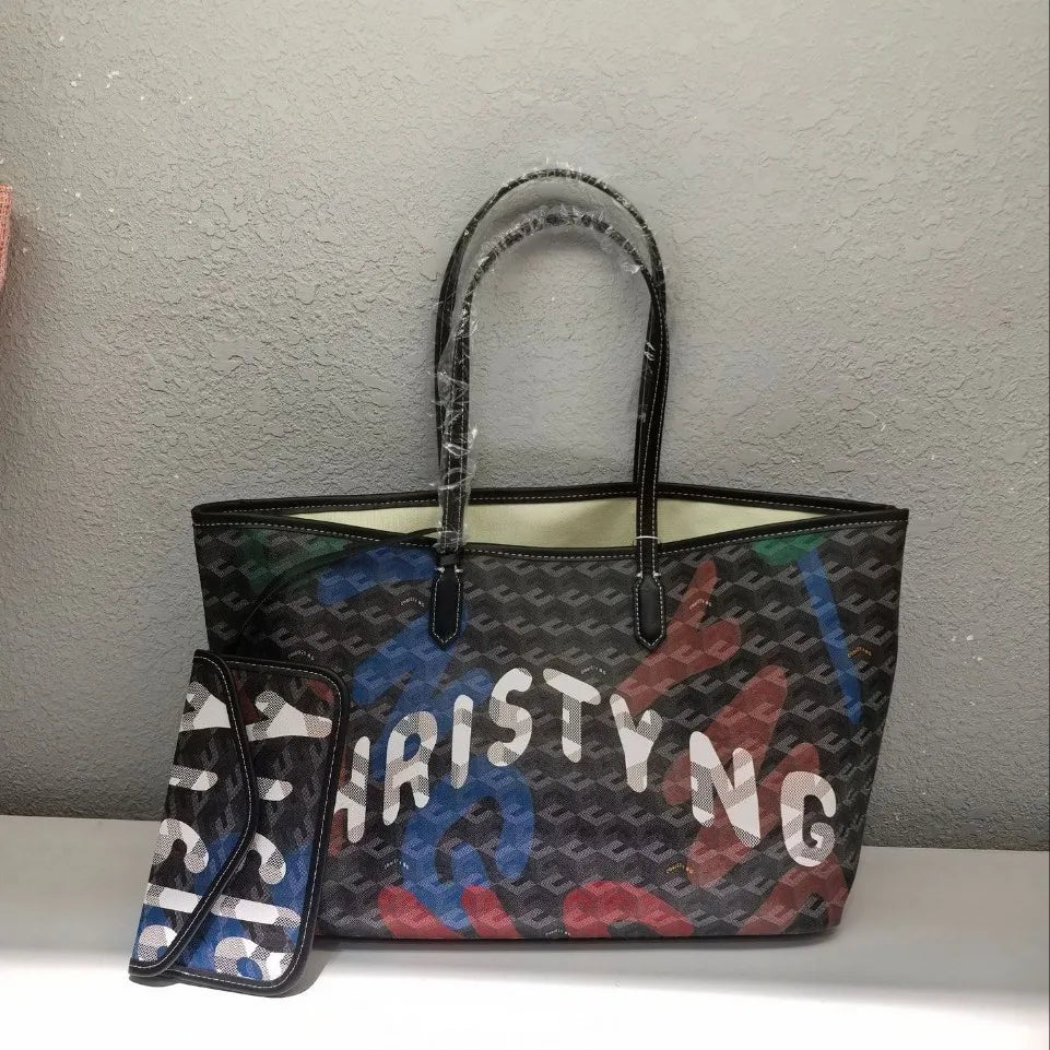 Women's Christyng Monogram Tote Bag | Mother-Child Set · Large Capacity · 10 Colours | Braviixx