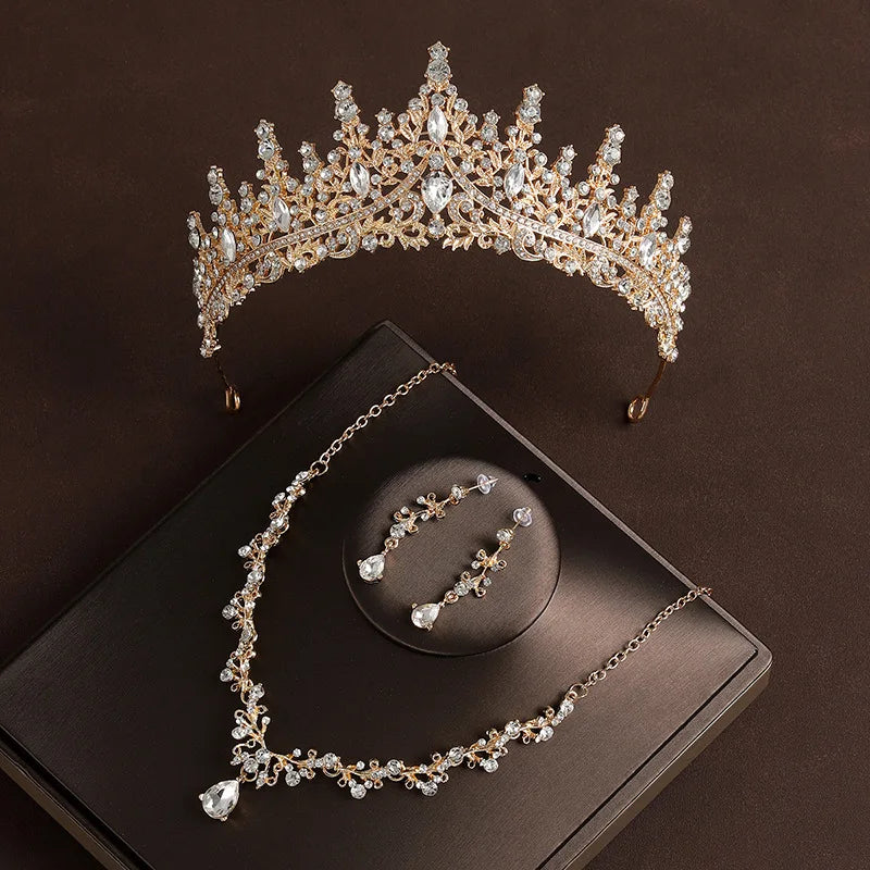 Bridal Crystal Jewellery | Tiara, Necklace & Earrings Set Options | Braviixx