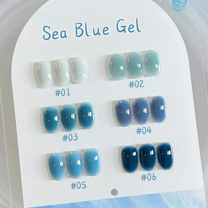 Sea Blue Series UV/LED Gel Nail Polish | 13 Color Sets | Braviixx