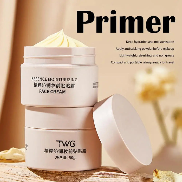 Apply the cream before makeup, moisturizing foundation cream - lasting moisturizing, creating a natural foundation
