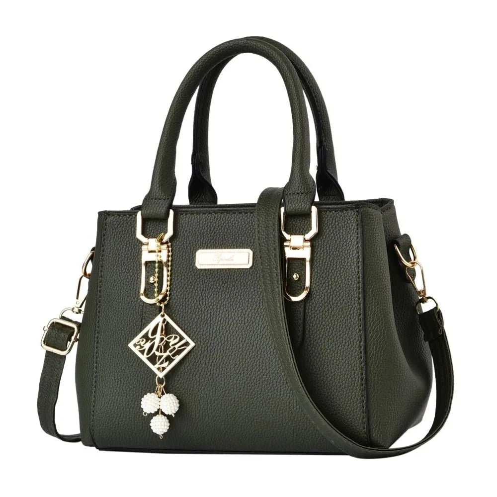 Textured Mini Tote Handbag | Twin Handles & Adjustable Strap | Braviixx