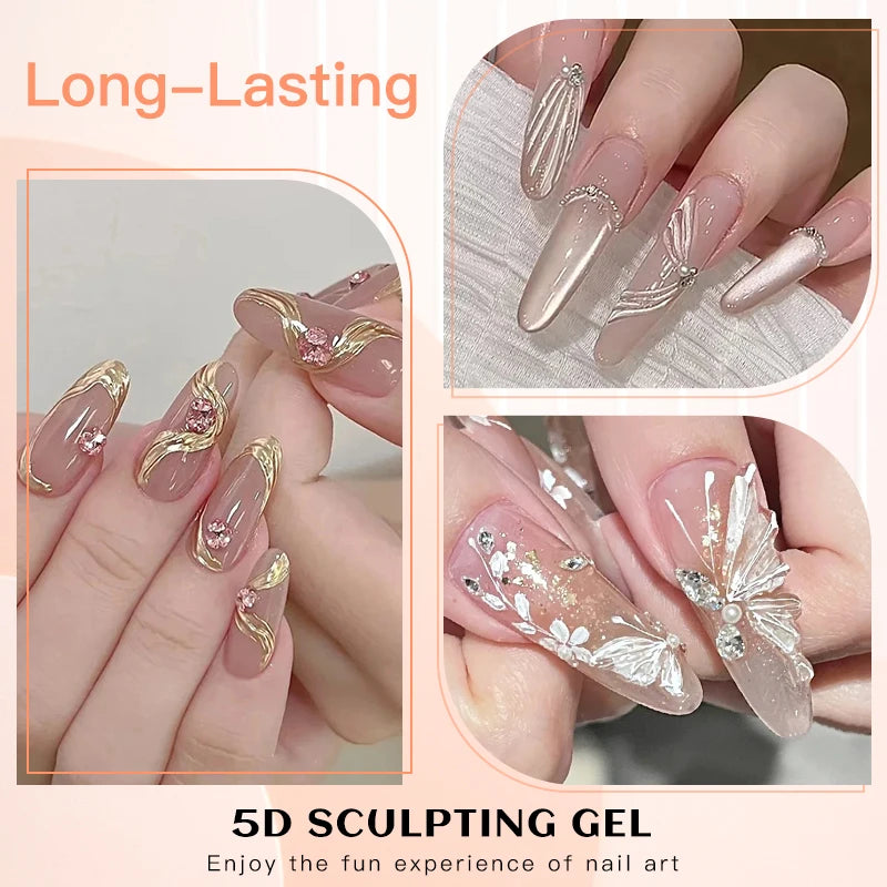5D 3D Sculpting Nail Art Gel | 1, 2 or 3-Piece Options | Braviixx