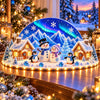 DIY 3D Gem Art Kit | Light-Up Village & Fantasy Designs | Braviixx