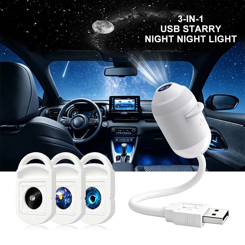 Touch-Control Galaxy & Ocean Projector Night Light | Braviixx
