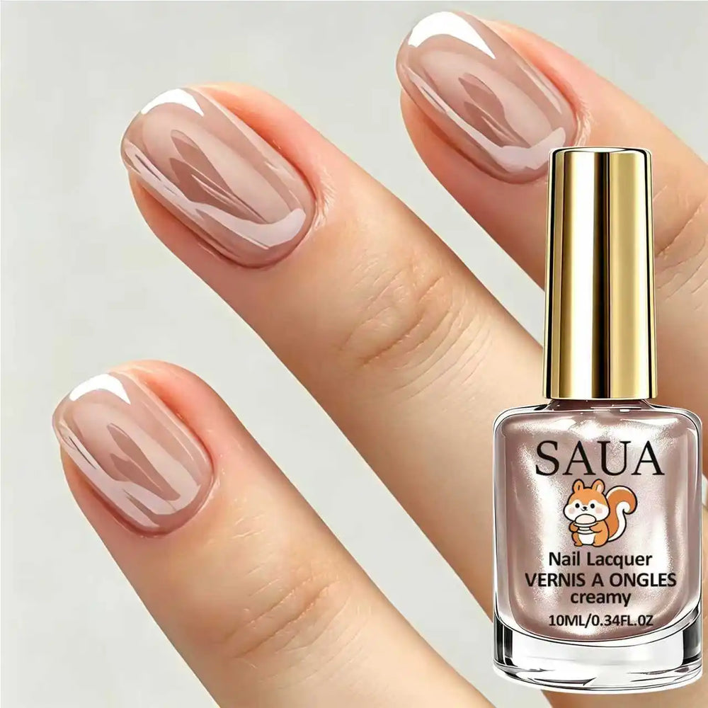 Champagne Pearl Nail Polish, 10ml | Braviixx
